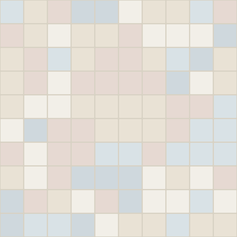 Perlmuttfarbenes Mosaik auf Netzmatte
